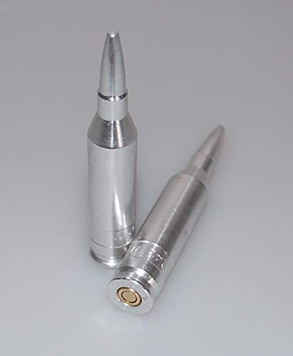 Flachberg Pufferpatrone Pufferpatronen Alu 243. - 2 Stück .243(Silber) - Flachberg