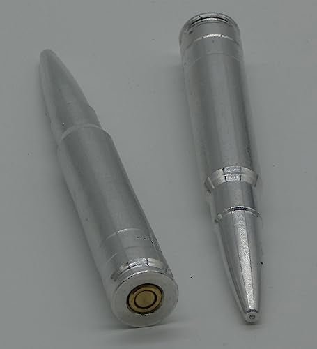 Flachberg Pufferpatrone Pufferpatronen Alu 8x57 JS Mauser K98 2 Stück (Silber) - Flachberg