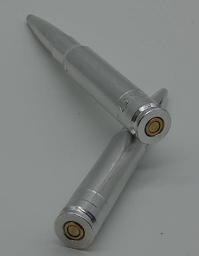 Flachberg Pufferpatrone Pufferpatronen Alu 8x57 JS Mauser K98 2 Stück (Silber) - Flachberg