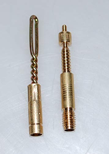 Flachberg Putzstock m. Kugellager f. Langwaffen Waffenreinigung Gewinde 1/8'' - 8/32 + Filz Laufreiniger Adapter + Patch Halter - Flachberg
