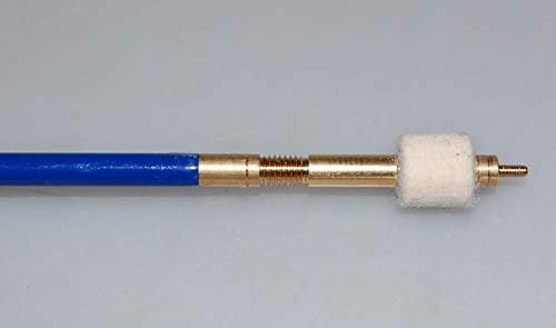 Flachberg Putzstock m. Kugellager f. Langwaffen Waffenreinigung Gewinde 1/8'' - 8/32 + Filz Laufreiniger Adapter + Patch Halter - Flachberg