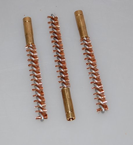 Flachberg Waffenreinigung Bronzebürste 22 lfb 223 5,5 - 5,6 - 5,56 - 222 Innengewinde 1/8'' 3 Stück Pistolen Gewehr Pflege - Flachberg