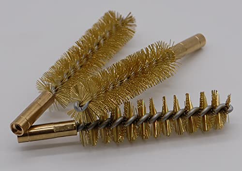 Flachberg Waffenreinigung Messing Bürste 45 ACP 44 mag Innengewinde 1/8'' 3 Stück Pistolen Pflege - Flachberg