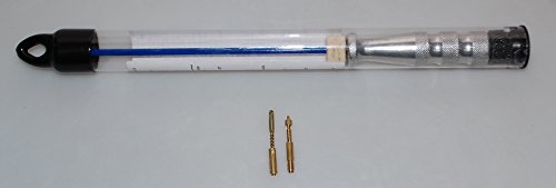 Flachberg Putzstock m. Kugellager f. Kurzwaffen Waffenreinigung Gewinde 1/8'' - 8/32 + Filz Laufreiniger Adapter + Patchhalter 1/8 Zoll