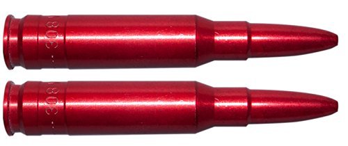 Flachberg 308 Pufferpatronen Alu Win. - 2 Stück (Rot) Pufferpatrone .308 Win - Flachberg