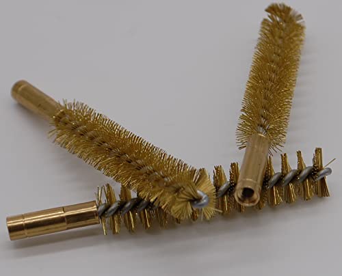 Flachberg Messing Bürste 7.62mm / 7.65mm / 308/30.06 / Innengewinde 1/8'' (3 Stück) Waffenpflege Laufreiniger - Flachberg