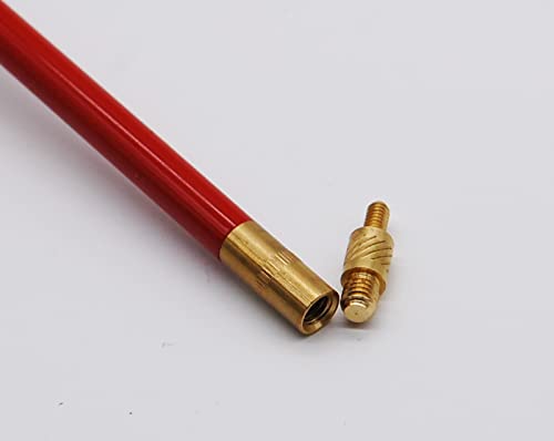 Flachberg Putzstock Kurzwaffe M5 und 1/8" für Waffenpflege Reinigung 1 teilig Waffenreinigung Gewinde 1/8 '' Waffenpflege Laufreiniger - Flachberg